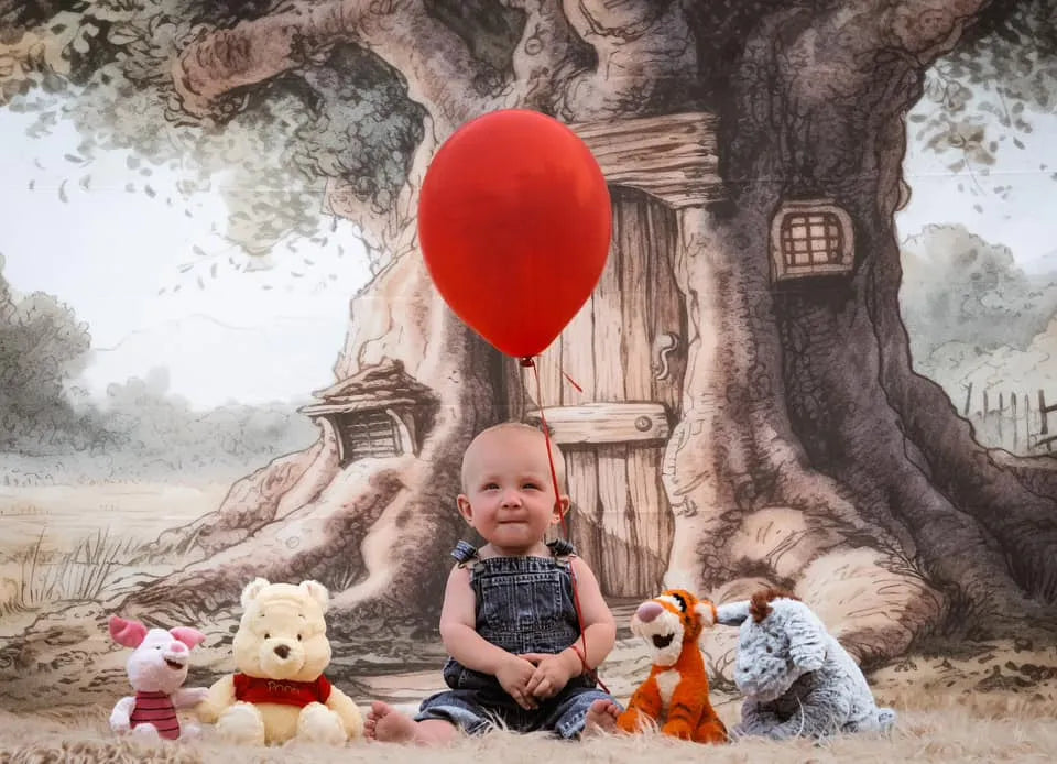 Kate Enchanted Tree Door Fairy Tale Cake Smash Backdrop Designed by Mandy Ringe Photography