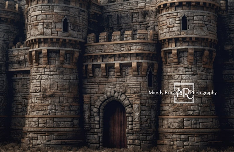 Middeleeuws kasteel exterieur achtergrond ontworpen door Mandy Ringe Fotografie