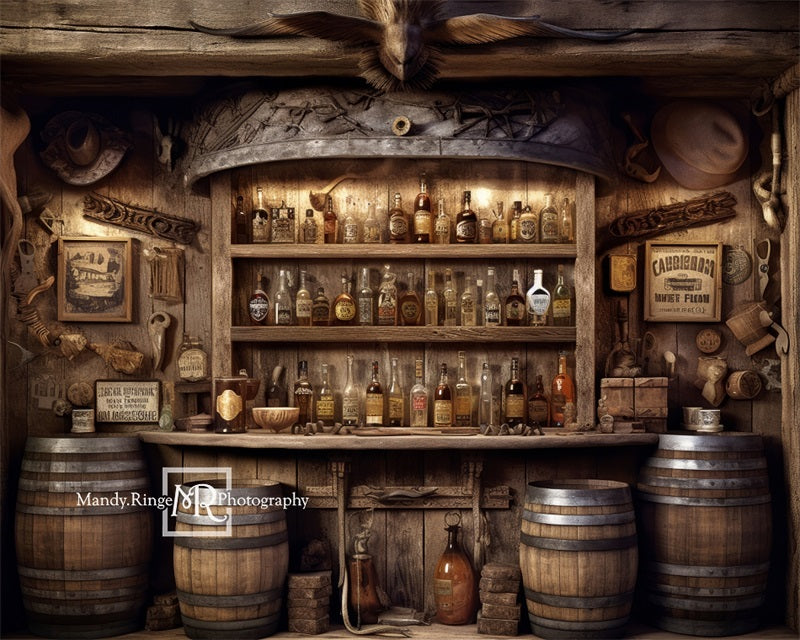 Kate Old Western Saloon Wall Backdrop Designed by Mandy Ringe Photography
