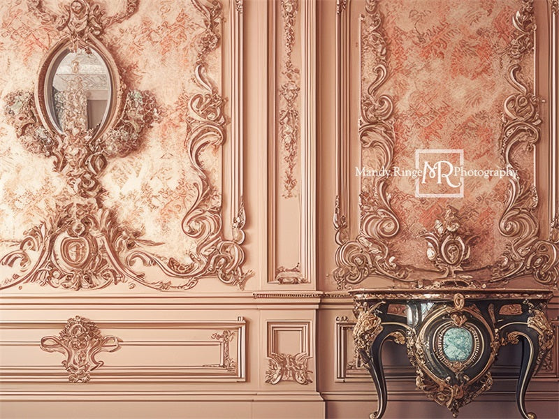 Sierlijk Victoriaanse prinsessen slaapkamerwand interieur ontworpen door Mandy Ringe Fotografie