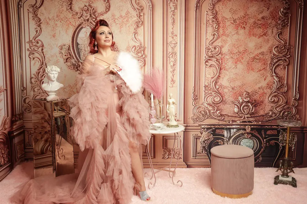 Sierlijk Victoriaanse prinsessen slaapkamerwand interieur ontworpen door Mandy Ringe Fotografie