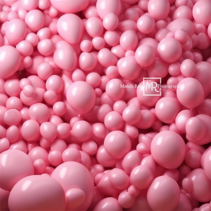 Roze Ballonnenachtergrond Ontworpen door Mandy Ringe Fotografie