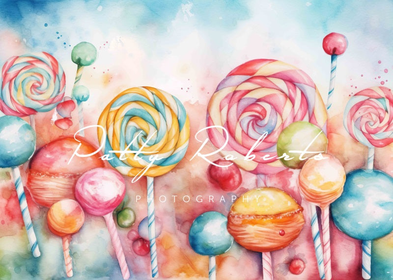 Kate Candy and Sweet Birthday Cake Smash Backdrop Designed by Patty Robert