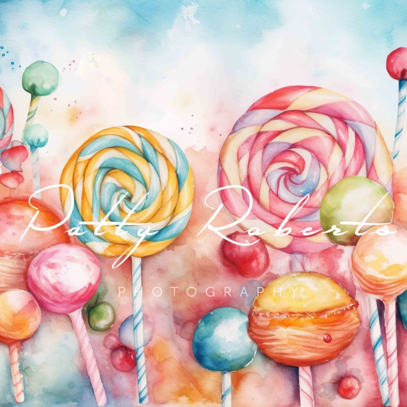 Kate Candy and Sweet Birthday Cake Smash Backdrop Designed by Patty Robert