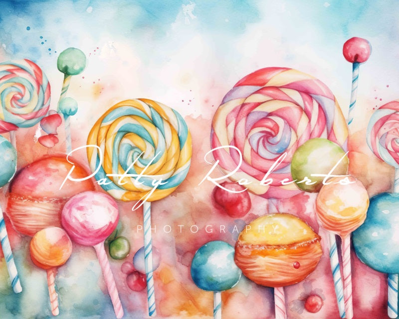 Kate Candy and Sweet Birthday Cake Smash Backdrop Designed by Patty Robert