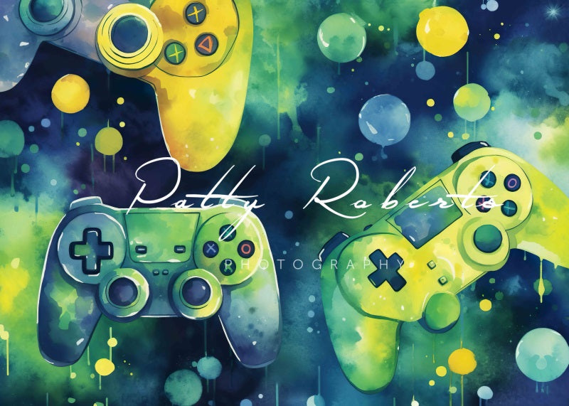 Kate Video Game World Gamepad Backdrop Designed by Patty Robert