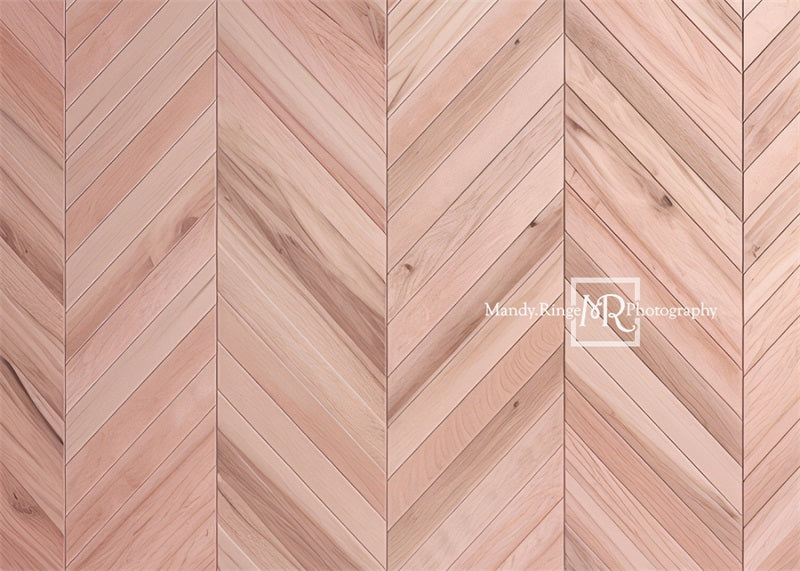 Sfondo pavimento Herringbone rosa progettato da Mandy Ringe Photography