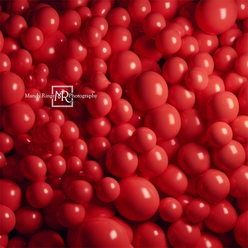 Kate Red Balloon Wall Backdrop Designed by Mandy Ringe Photography
