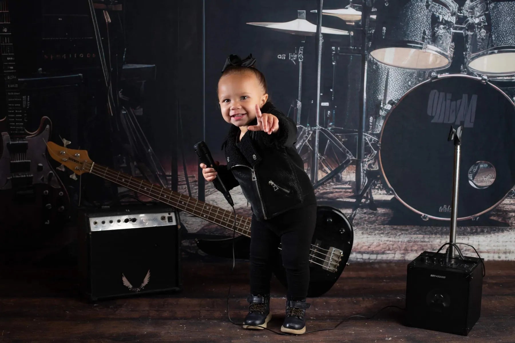 Kate Rock Band Stage Backdrop Designed by Mandy Ringe Photography