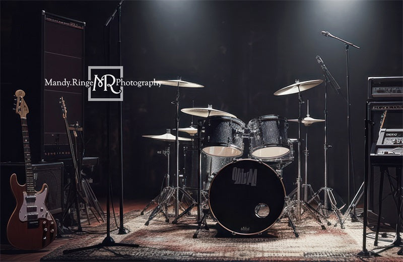 Kate Rock Band Stage Backdrop Designed by Mandy Ringe Photography