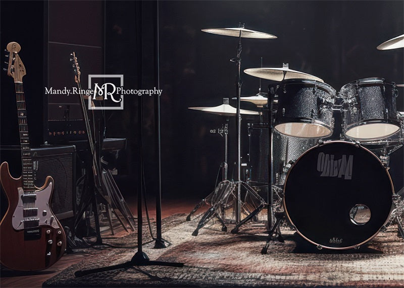 Kate Rock Band Stage Backdrop Designed by Mandy Ringe Photography