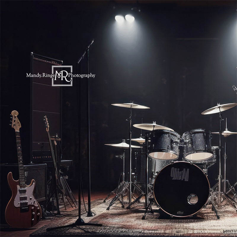 Kate Rock Band Stage Backdrop Designed by Mandy Ringe Photography