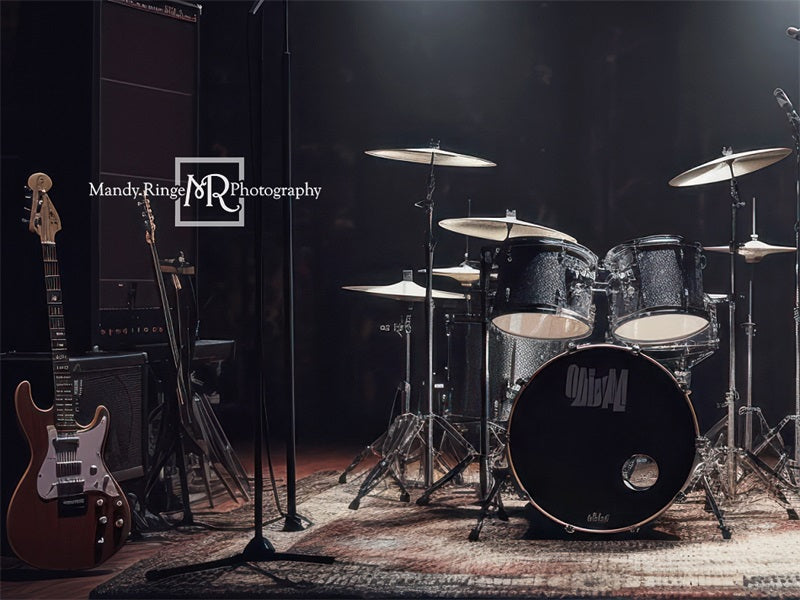 Kate Rock Band Stage Backdrop Designed by Mandy Ringe Photography