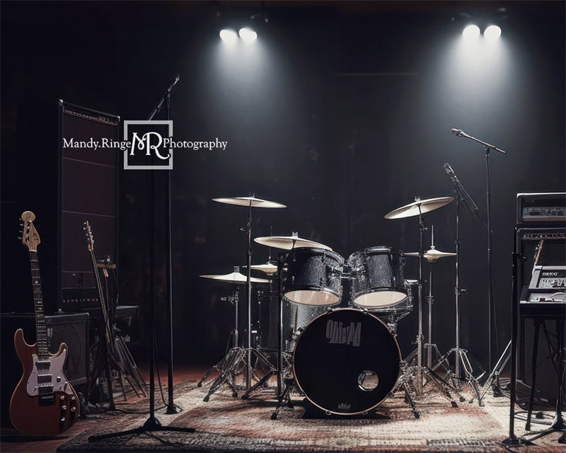 Kate Rock Band Stage Backdrop Designed by Mandy Ringe Photography