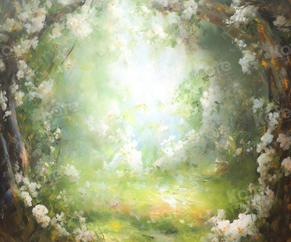 Arco floral fantasía para fondos de primavera/verano de Bellas Artes diseñado por GQ