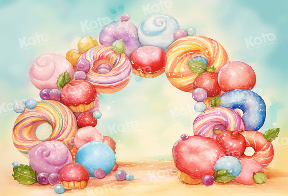 Kate Fine Art Donut Arch Cake Smash Backdrop Designed by GQ