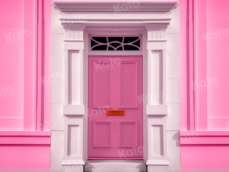Kate Fashion Doll Fantasy House Pink Door Backdrop for Photography
