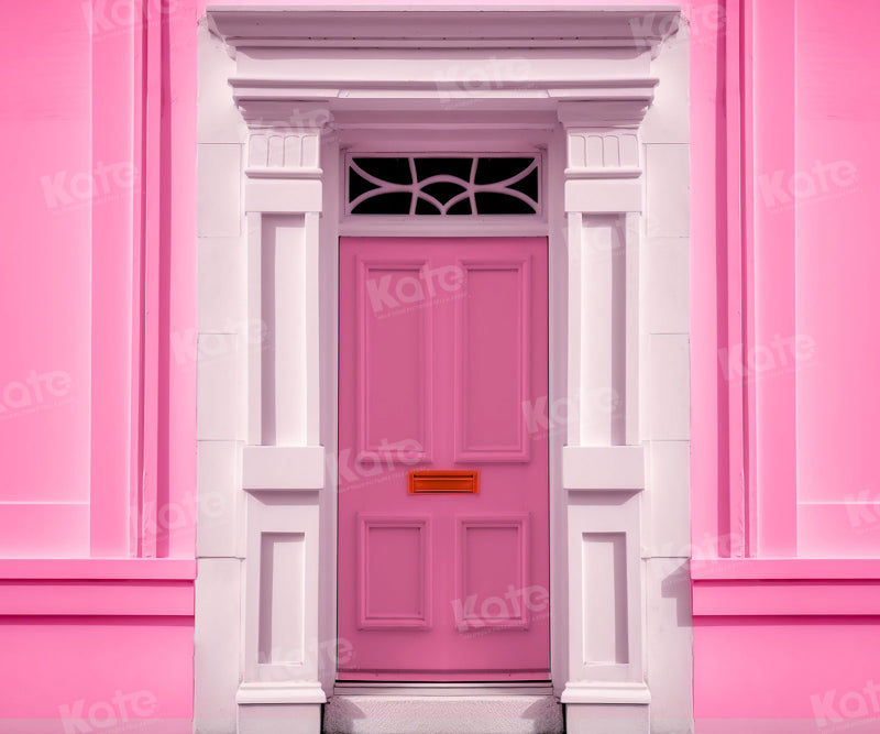 Kate Fashion Doll Fantasy House Pink Door Backdrop for Photography