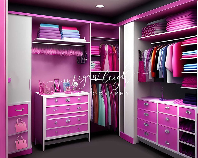 Kate Fashion Doll Fantasy Closet Backdrop Designed by Megan Leigh Photography