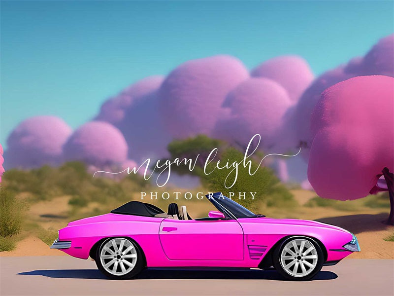 Kate Fashion Doll Fantasy Dream Car Backdrop Designed by Megan Leigh Photography