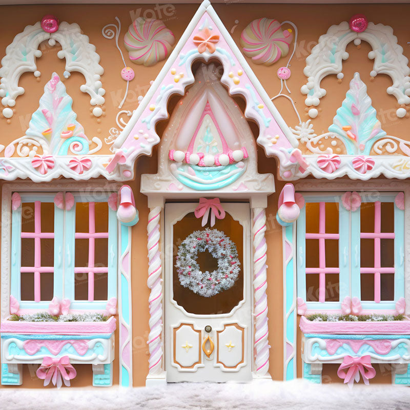 Kate Christmas Sugar House Backdrop for Photography
