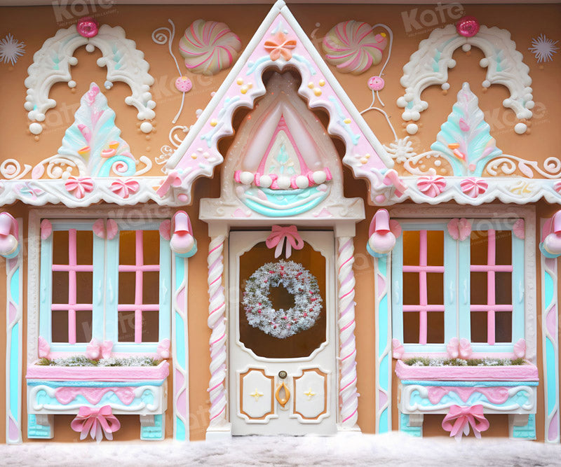 Kate Christmas Sugar House Backdrop for Photography