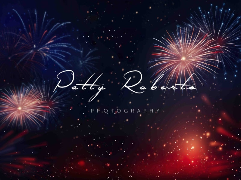 Kate 4th July Fireworks Independence Day Backdrop Designed by Patty Robert