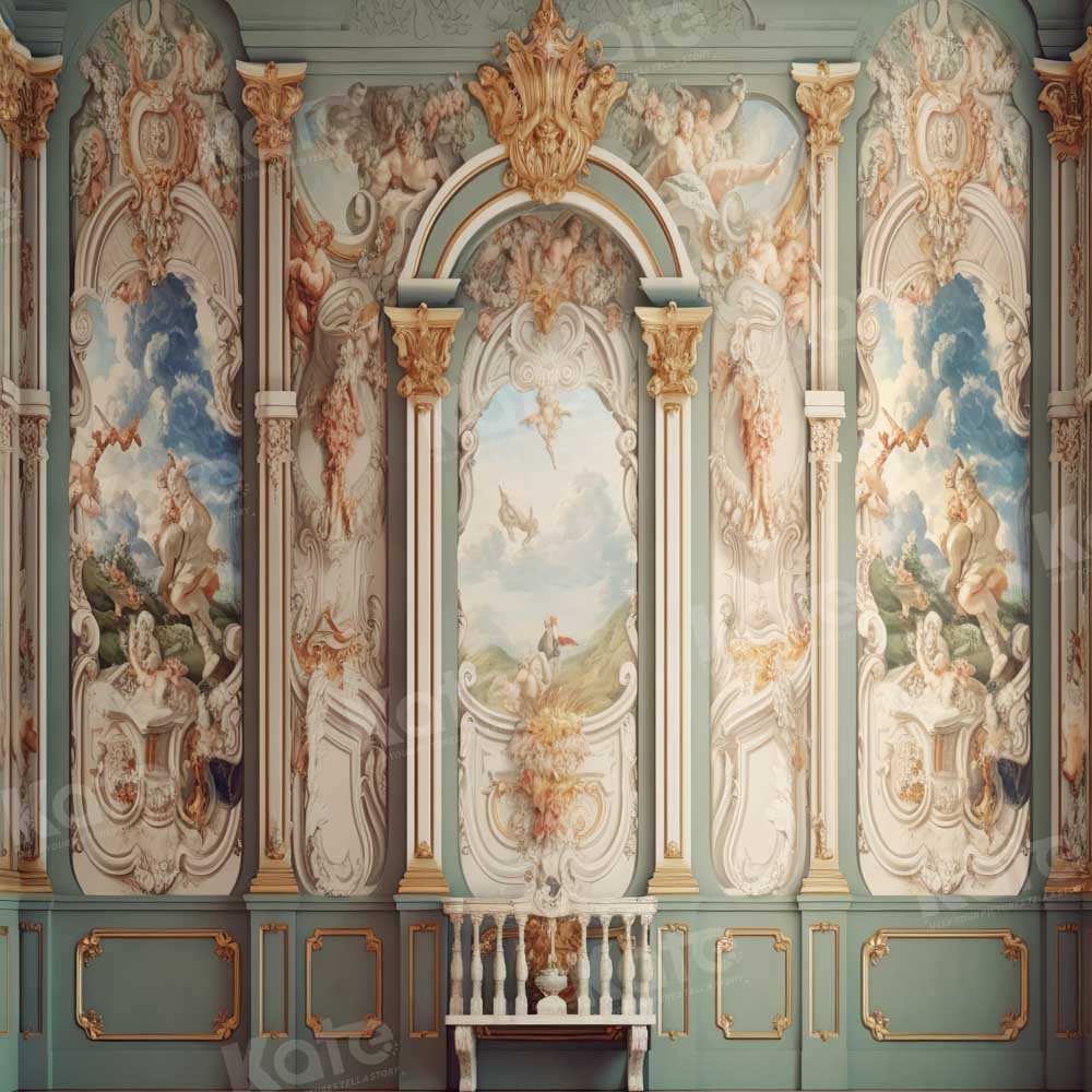 Kate Baroque Palace Retro Wall Backdrop Designed by Chain Photography