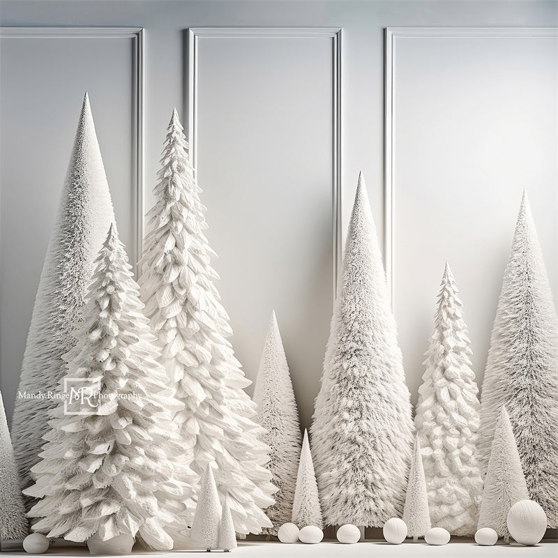 Alles Witte Kerstboomdecor Ontworpen door Mandy Ringe Fotografie