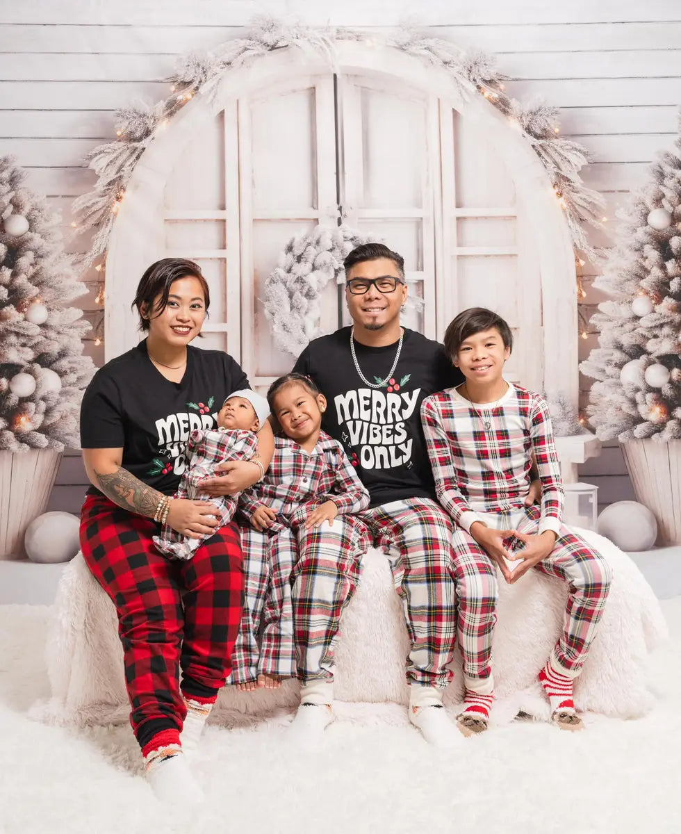 Kate White Christmas Barn Backdrop for Photography