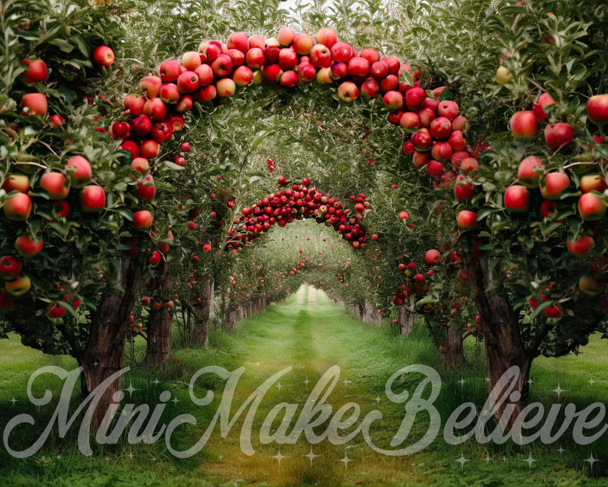 Kate Apple Orchard Fall Autumn Backdrop Designed by Mini MakeBelieve