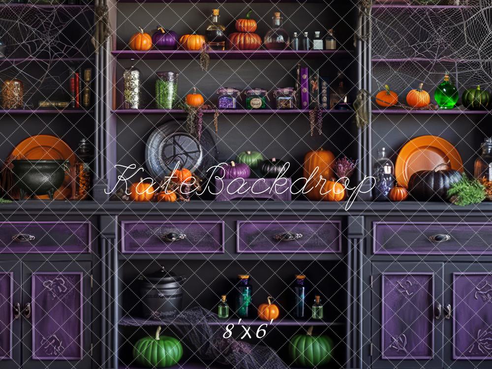 Kate Halloween Kitchen Backdrop Designed by Mandy Ringe Photography