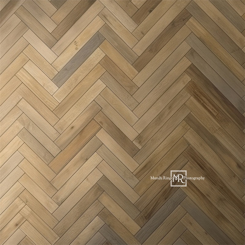 Escenario de suelo de espigas en tono marrón claro diseñado por Mandy Ringe Photography