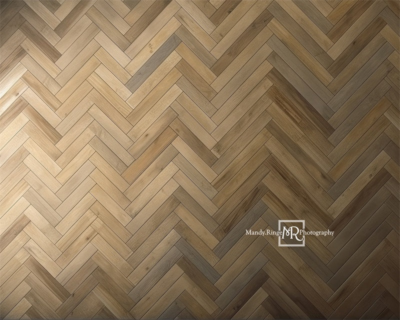 Escenario de suelo de espigas en tono marrón claro diseñado por Mandy Ringe Photography