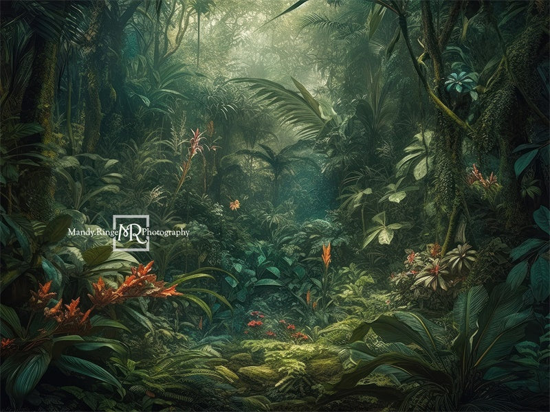 Scenografia della giungla tropicale ideata da Mandy Ringe Photography