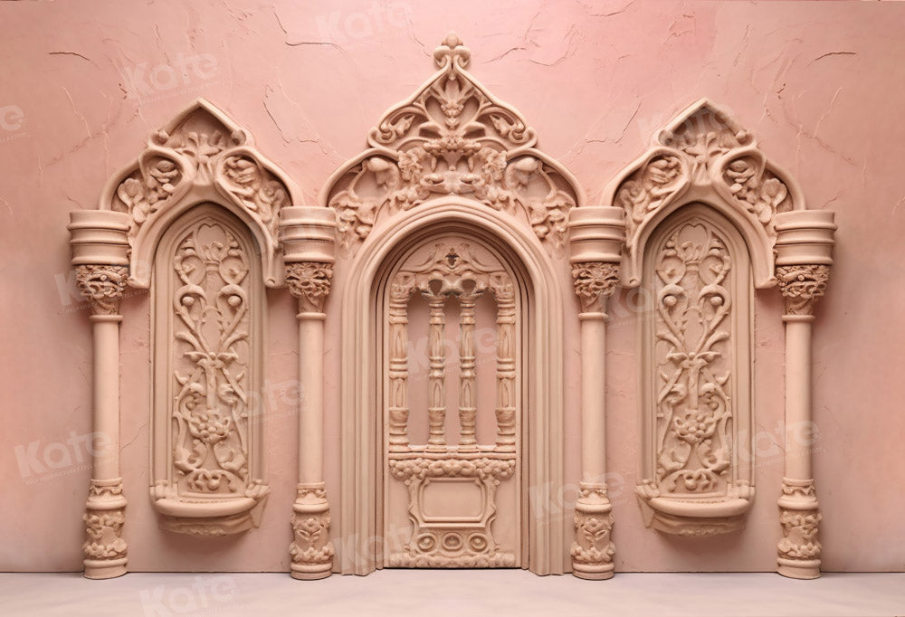 Roze Oud Vintage Muurachtergrond Ontworpen door Chain Photography