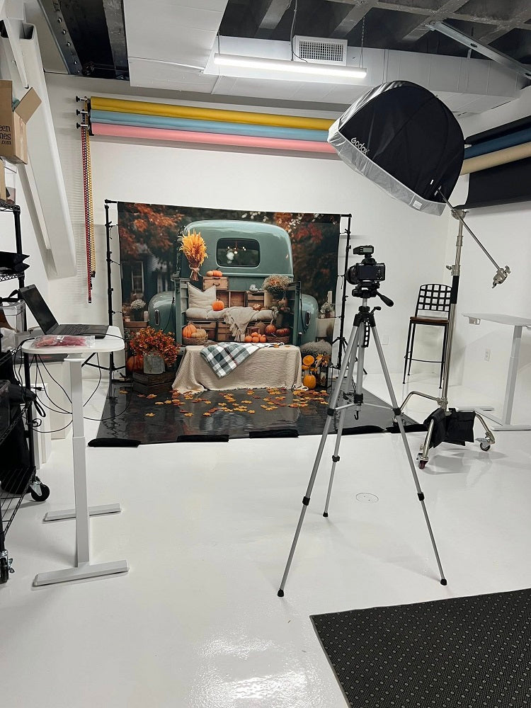 Kate Fall Pumpkin Truck Backdrop