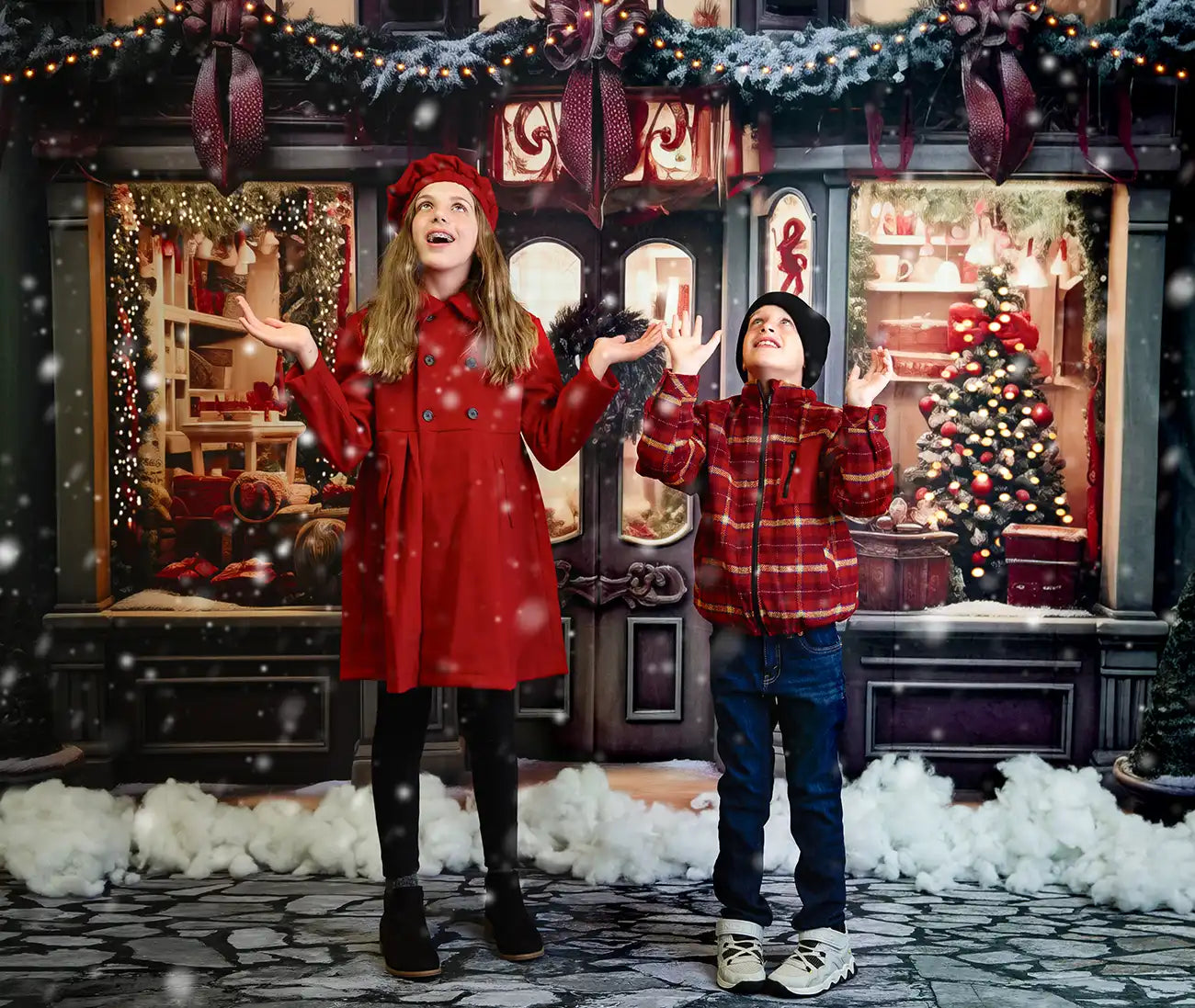 Tapete de suelo de piedra gris y goma diseñado por Megan Leigh Photography.