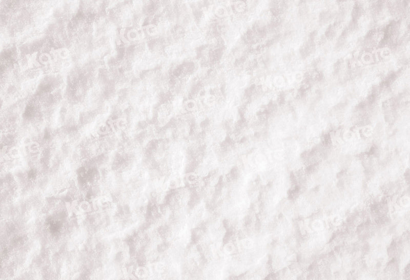 Kate White Winter Snow Floor Fleece Backdrop for Photography