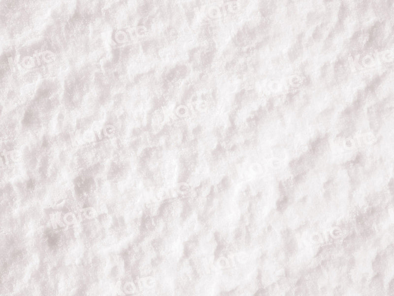 Kate White Winter Snow Floor Fleece Backdrop for Photography