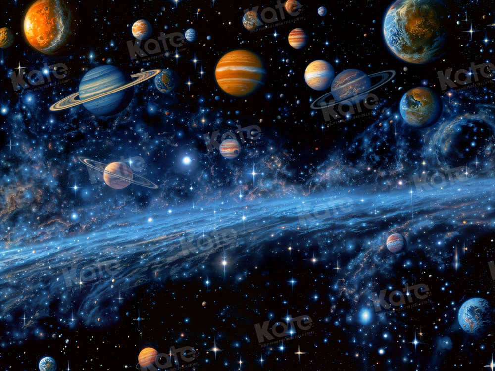 Cake Smash Space Universe Foto Achtergrond Ontworpen door Chain Photography