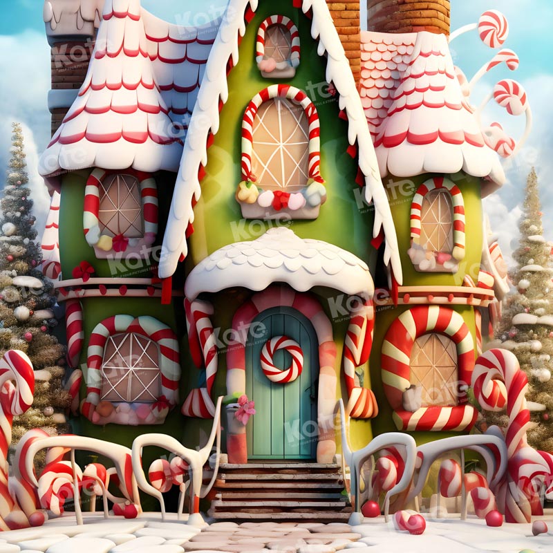 Kate Christmas Amazing House Backdrop for Photography