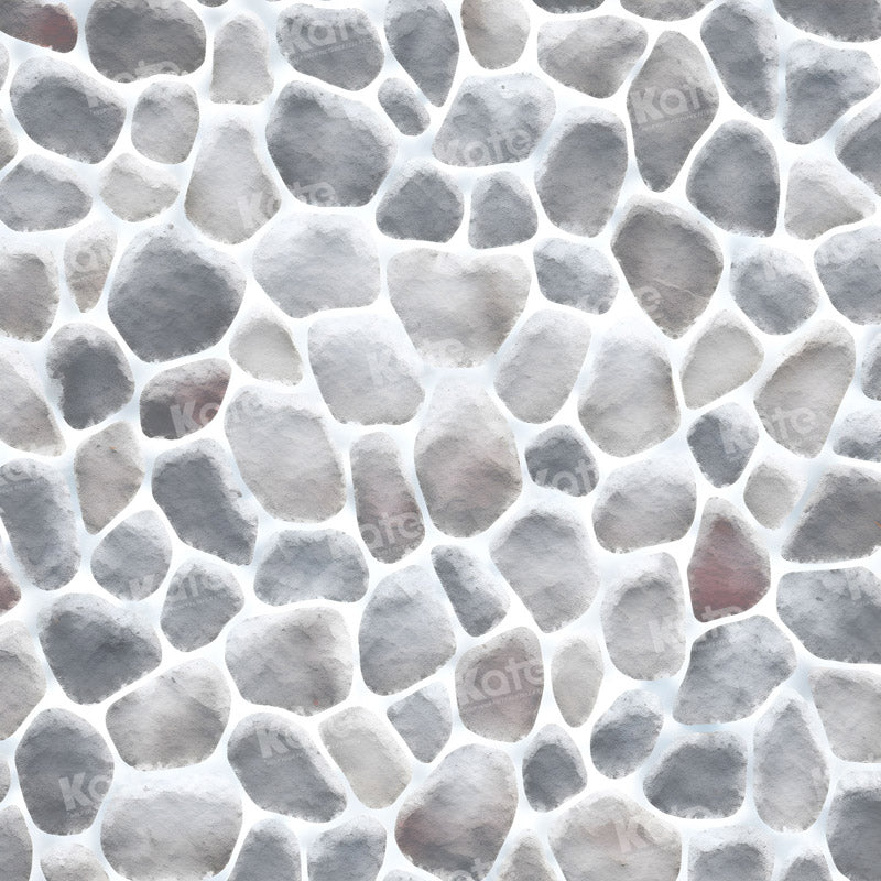 Kate Winter Snowy Cobblestone Floor Backdrop for Photography