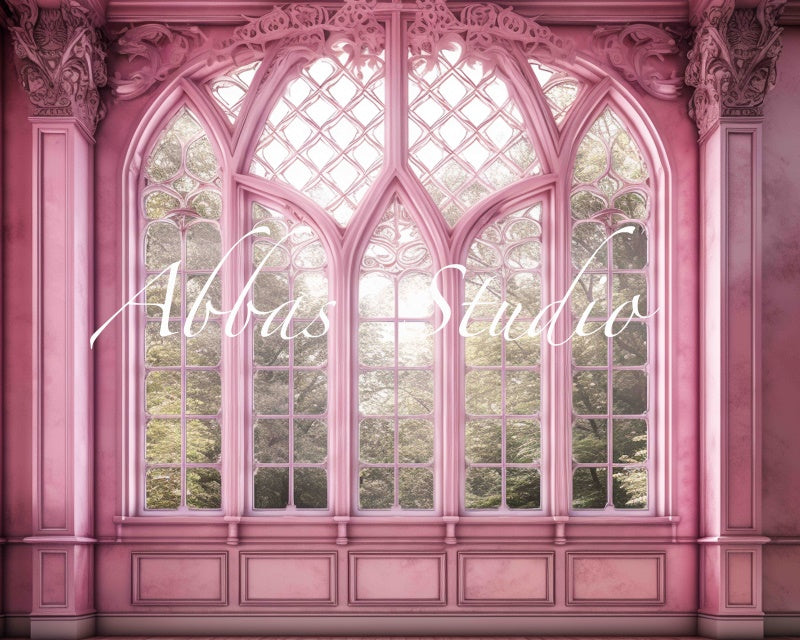 Kate Pink Fancy Wall Backdrop Designed by Abbas Studio