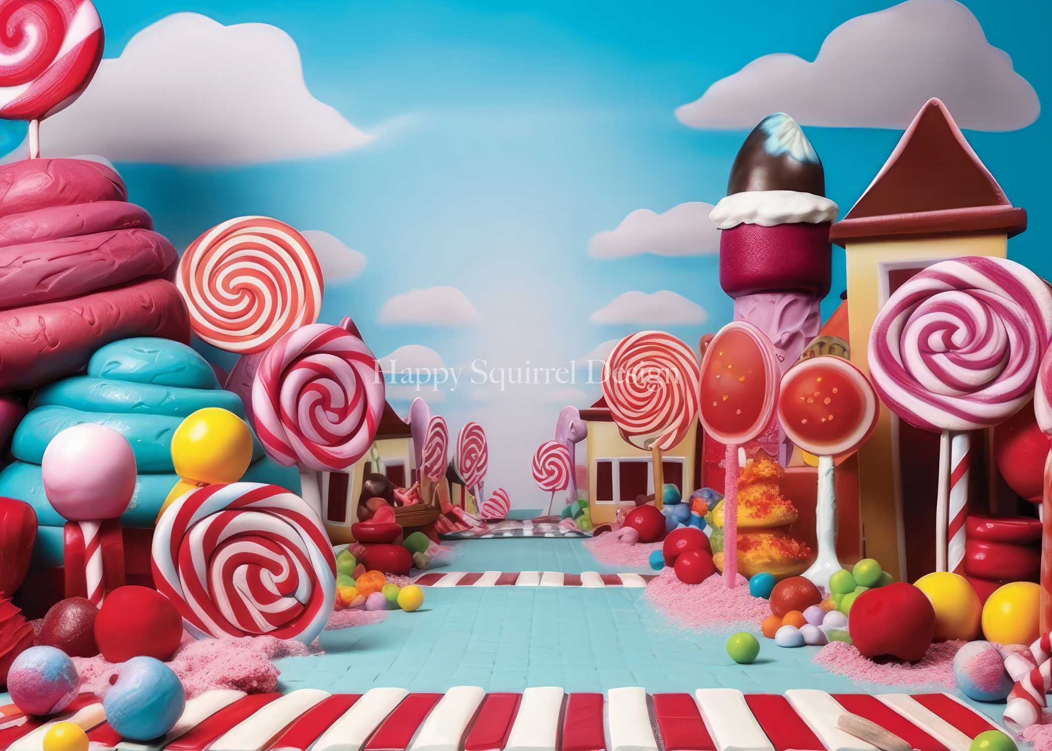 Vakantie Candy Pad Foto Achtergrond Ontworpen Door Happy Squirrel Design