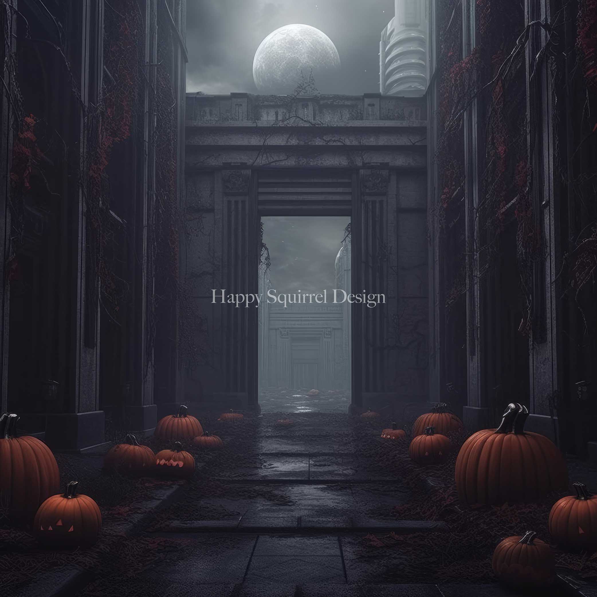 Sfondo di Kate Pumpkin Alley Progettato da Happy Squirrel Design