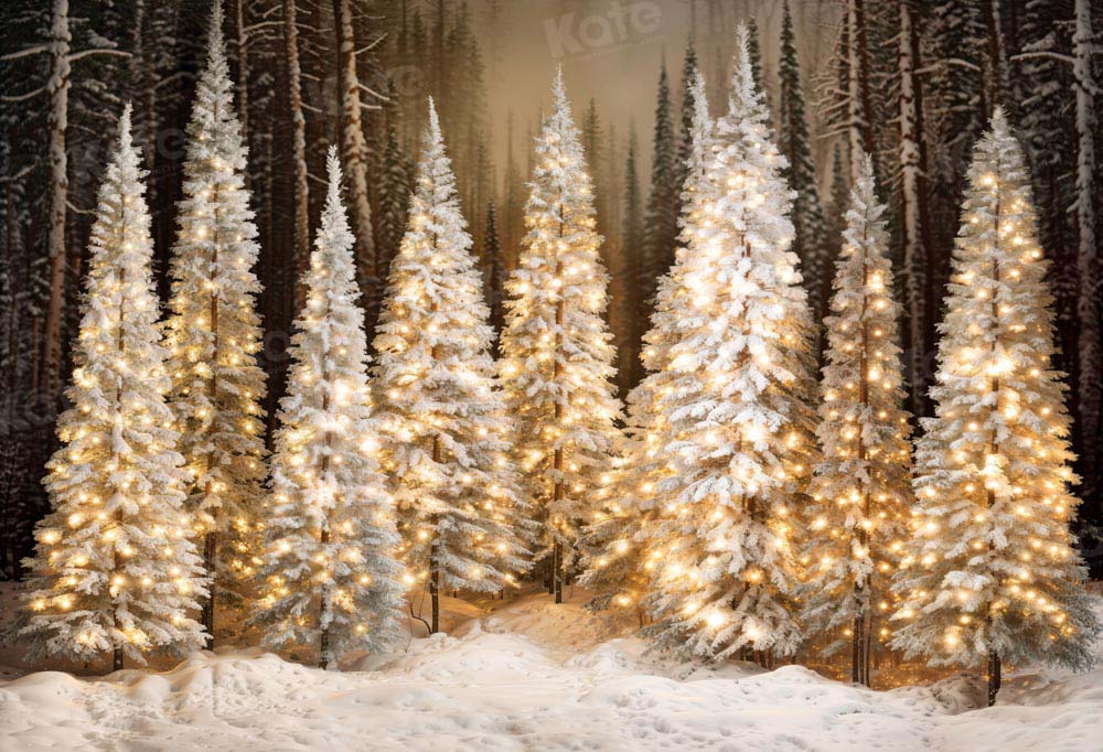 Kate Christmas Wonderland Tree with Light Backdrop Designed by Emetselch