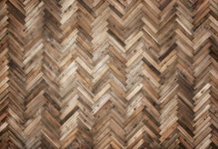 Kate Brown Wood Herringbone Floor Printed Backdrop Designed by Kate Image