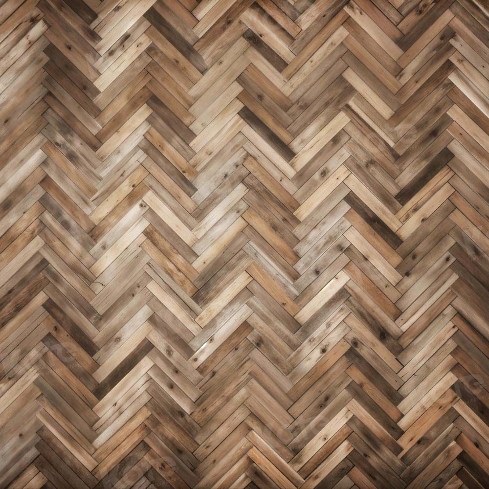 Kate Brown Wood Herringbone Floor Backdrop Designed by Kate Image