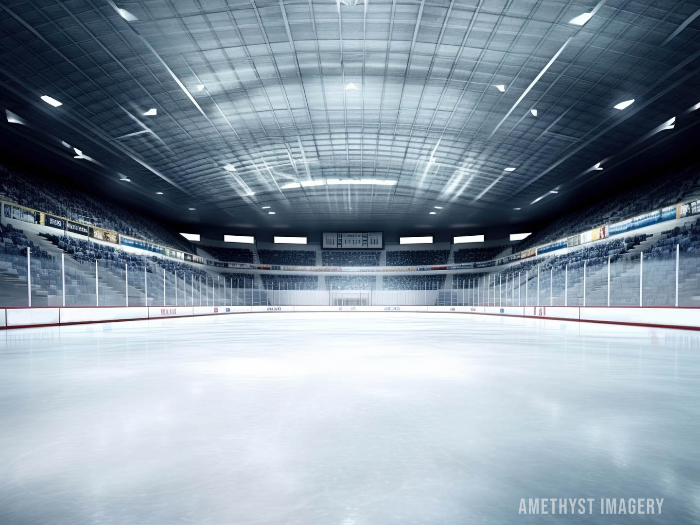 Kate Sport Ice Hockey Rink Backdrop Designed by Angela Miller